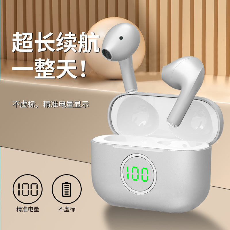 T49 Wireless Bluetooth 5.3 Earbuds with Noise Reduction Display