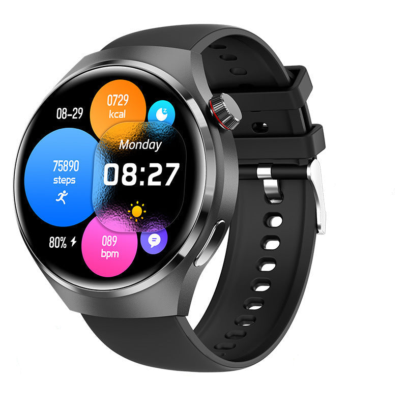 GT4 Pro Smart Watch with Bluetooth Call & Sports Tracking in Black