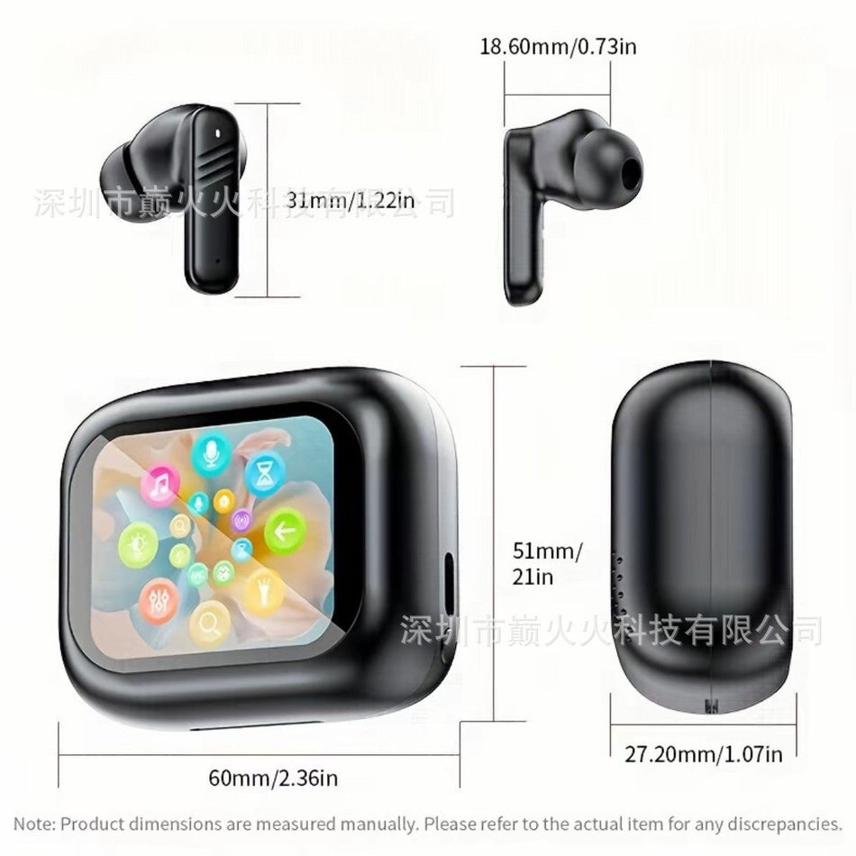 LX10 AI Smart Translation Bluetooth Earbuds with Touch Screen