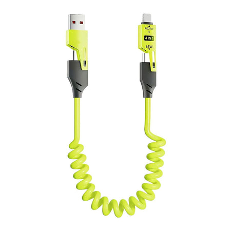 4-in-1 Retractable Fast Charging Cable for Apple & Type-C