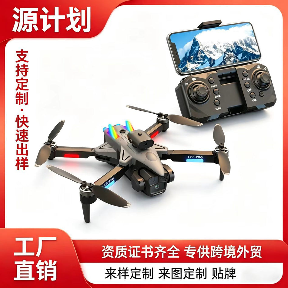 L22 Foldable Brushless Drone with 4K Dual Camera for Aerial