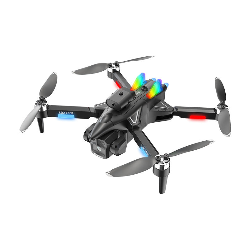 L22 Foldable Brushless Drone with 4K Dual Camera for Aerial Photography in Gray
