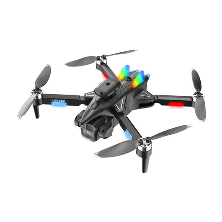 L22 Foldable Brushless Drone with 4K Dual Camera for Aerial Photography in Gray
