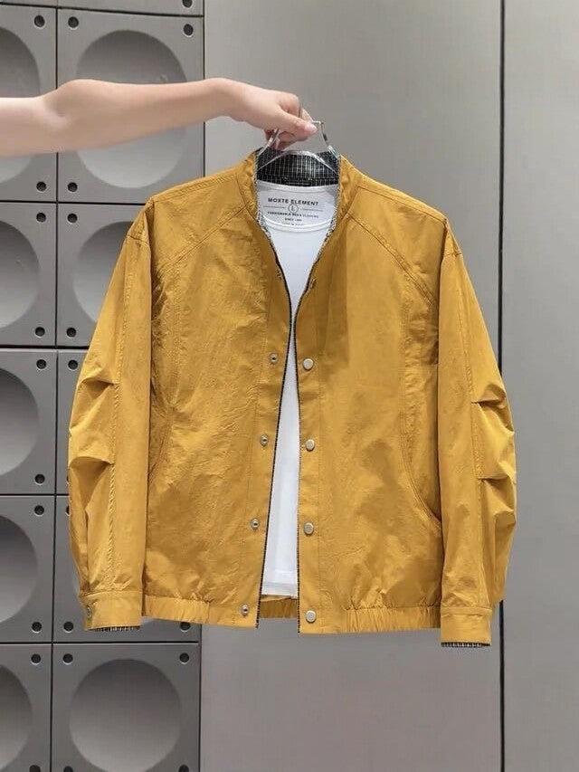 Men's Korean Style Stand Collar Casual Lightweight Jacket