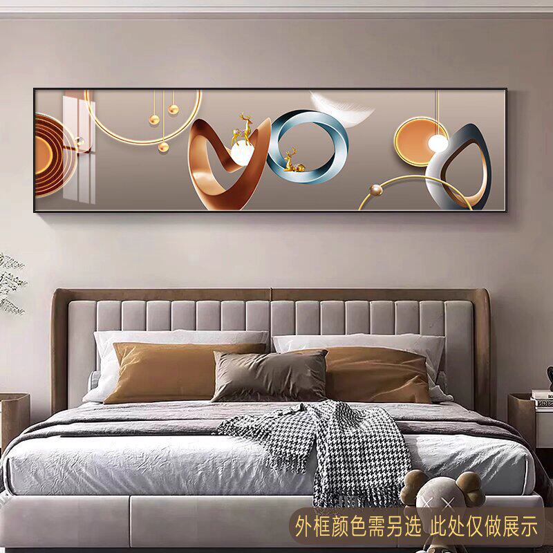 Modern Minimalist Bedroom Headboard Wall Art for Elegant Interior
