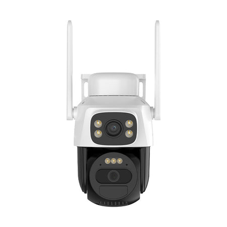 Dual-Screen Solar Outdoor Surveillance Camera System