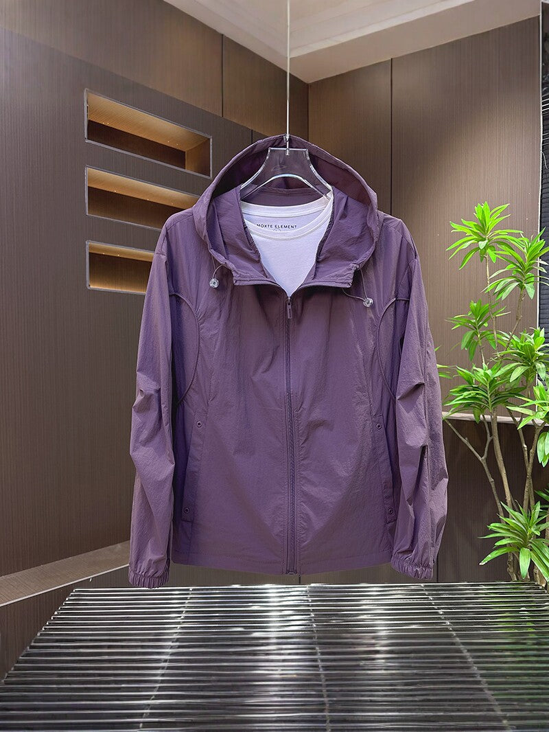 Men's UPF50+ Hooded Lightweight Sun Protection Jacket