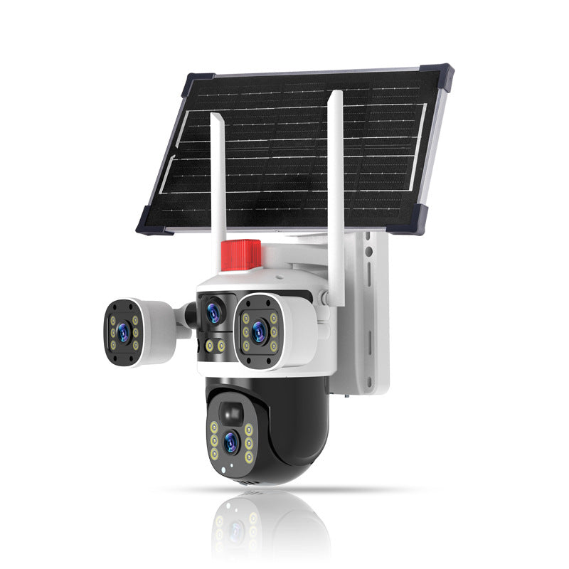 Solar Triple Lens 360° Outdoor Panoramic Surveillance Camera
