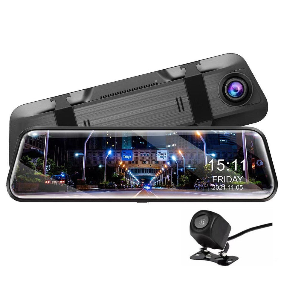2K Dual Lens Streaming Rearview Mirror Dash Camera