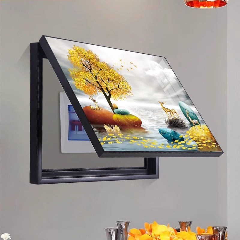 Light Luxury Electric Meter Box Cover Decorative Painting for
