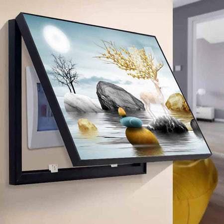 Light Luxury Electric Meter Box Cover Decorative Painting for Home Walls
