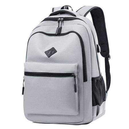 Men’s Business Laptop Backpack with USB Charging Port in Black