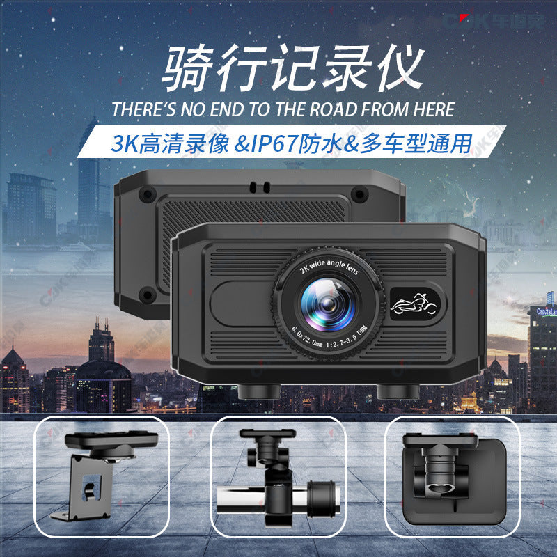 Waterproof 3K Motorcycle Sports Camera with HD Recording