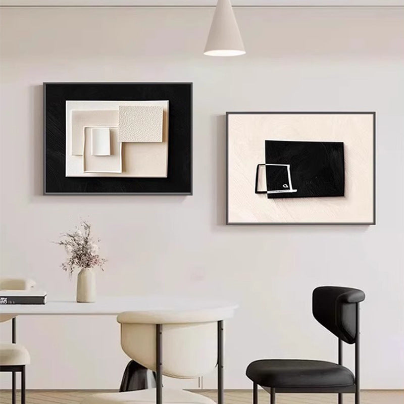Minimalist Abstract Meter Box Cover Decorative Wall Painting