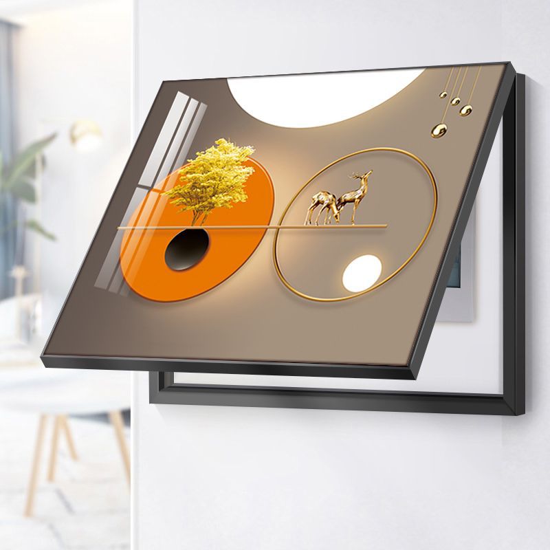 Modern Minimalist Abstract Meter Box Cover Decorative Wall