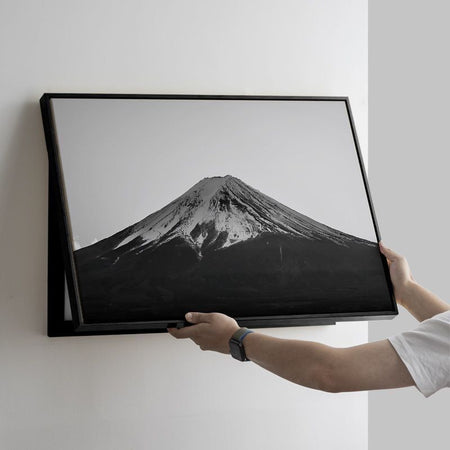 Modern Landscape Meter Box Cover Wall Art with Mount Fuji Design