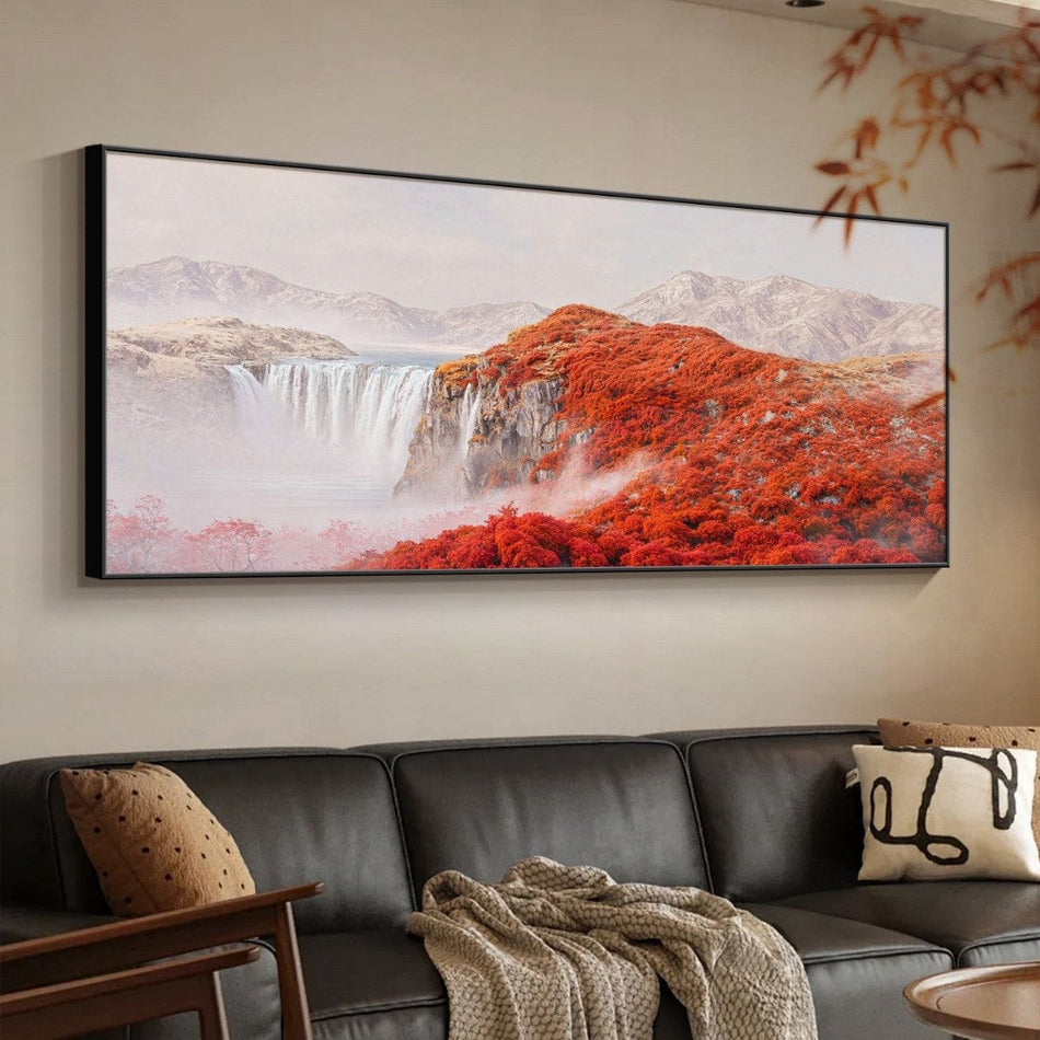 Good Luck Comes Your Way” Sunrise Landscape Wall Art for Living