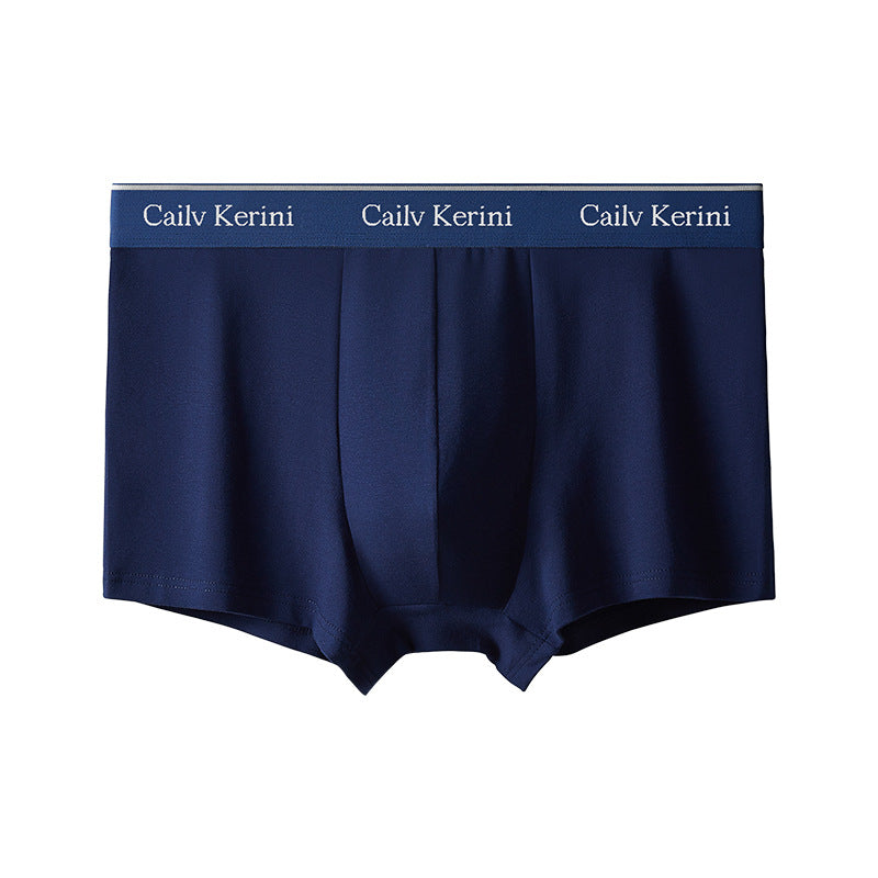 Men’s Modal Cotton Boxer Briefs Breathable 4-Pack Gift Box