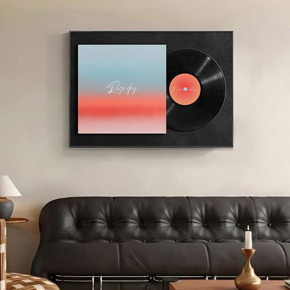 Sunset Retro Art Watch Box Cover Decorative Wall Painting