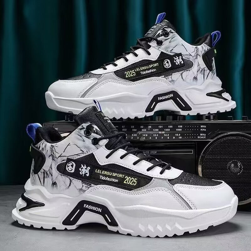 Men's High-Top Dad Sneakers Casual Platform Sports Shoes