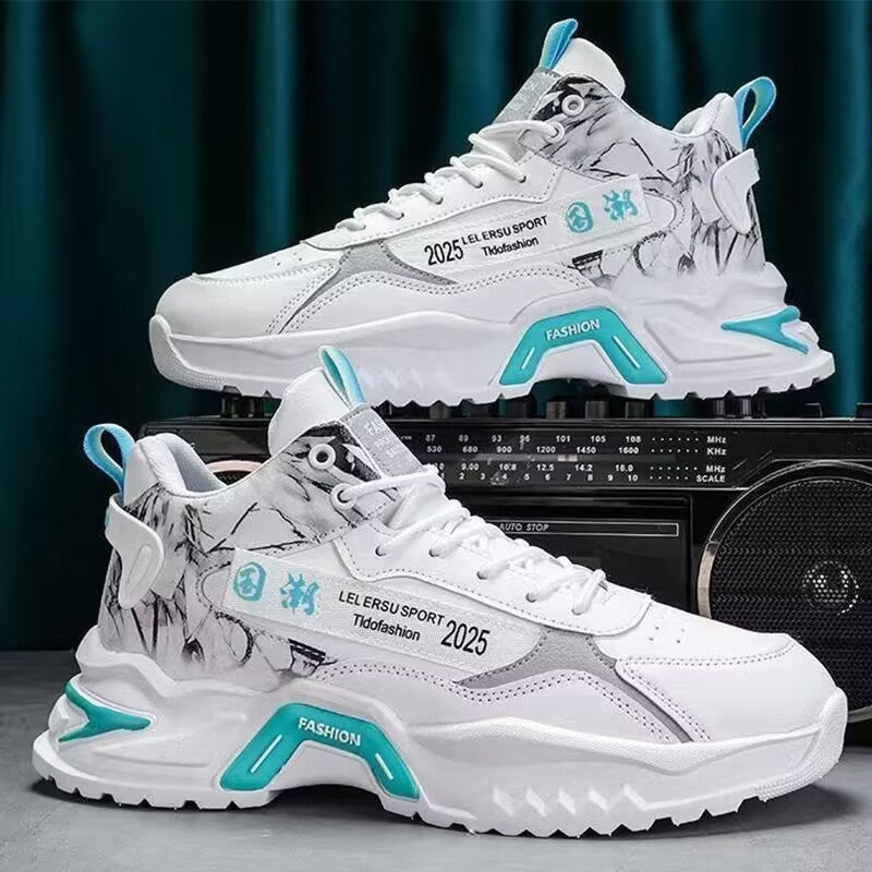 Men's High-Top Dad Sneakers Casual Platform Sports Shoes