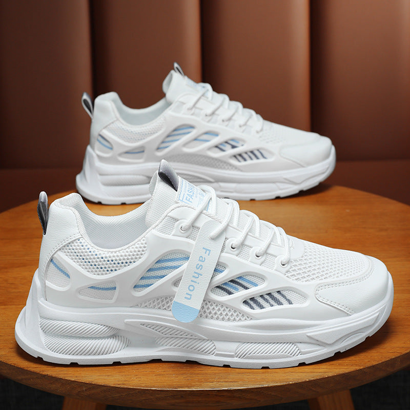 Men's Breathable Platform Dad Sneakers Casual Running Shoes