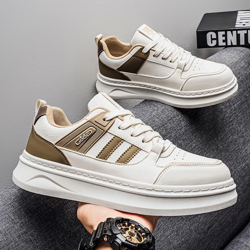 Men's Platform Casual Sneakers Breathable Low-Top Sports Shoes