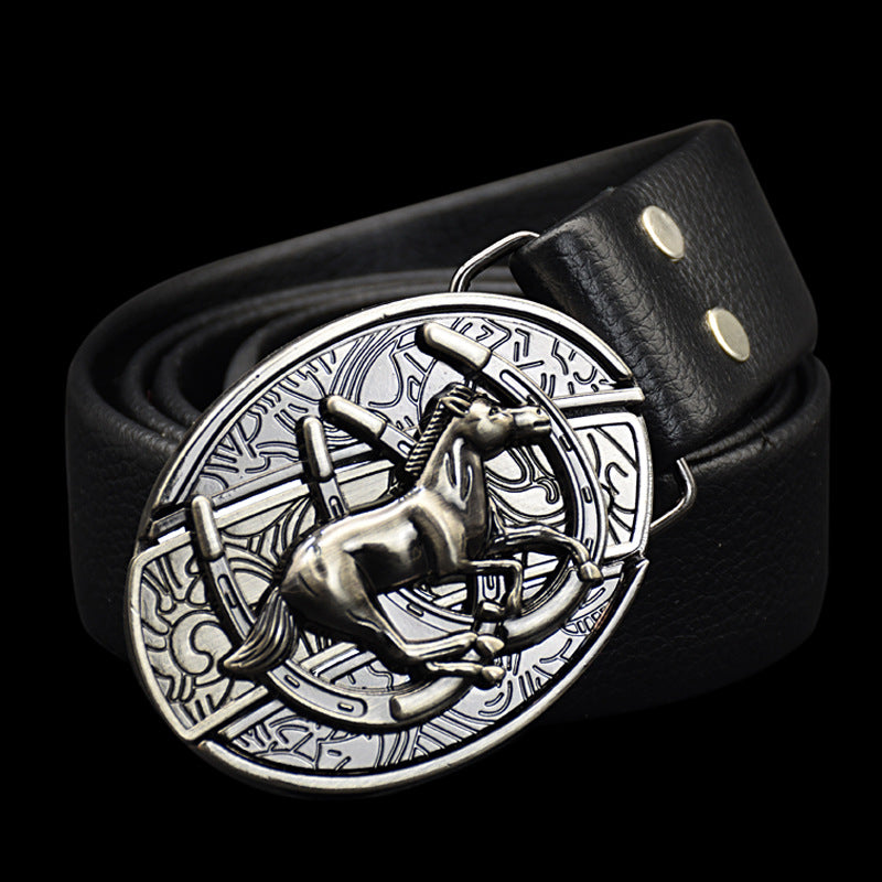 Men’s Punk Style Fashion Belt Retro Trend Casual Waist Belt