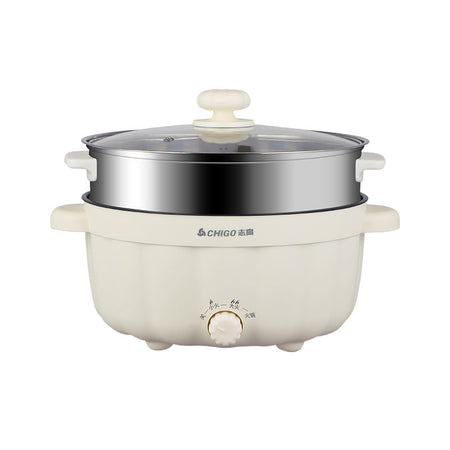 28cm single Chigo Multifunctional Electric Hot Pot for Dormitory and Home Use