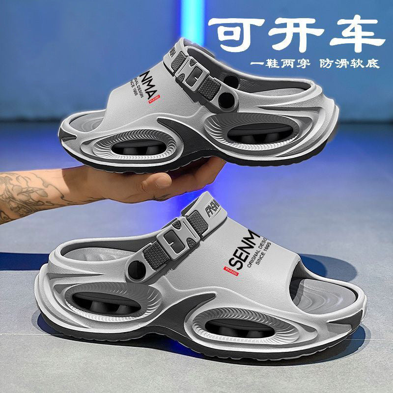 Men’s Waterproof Buckle Sandals Thick Sole Non-Slip Summer