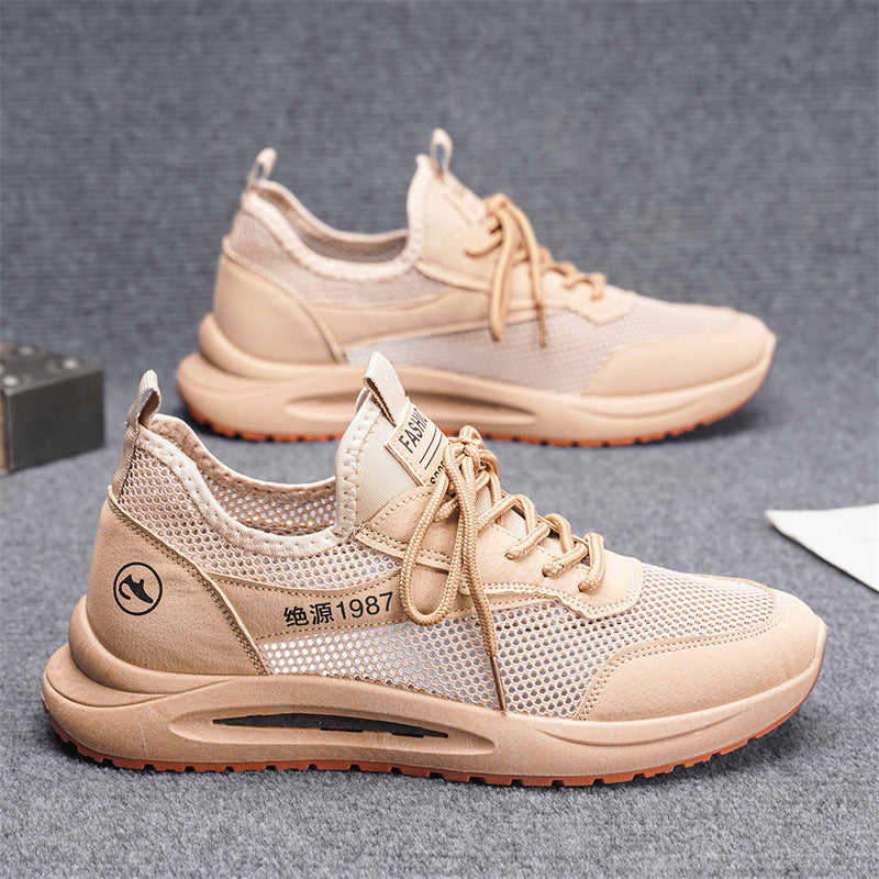 Men's Breathable Fly-Woven Mesh Slip-On Casual Sneakers