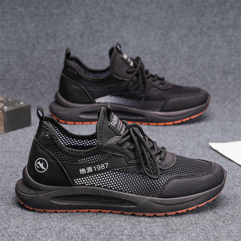 Men's Breathable Fly-Woven Mesh Slip-On Casual Sneakers