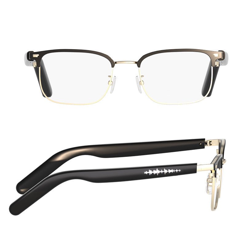 GT13 AI Smart Bluetooth Glasses with Voice Control Translation in Black