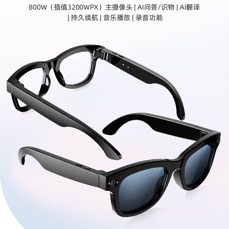 M01 Pro AI Smart Camera Glasses with Voice Assistant and