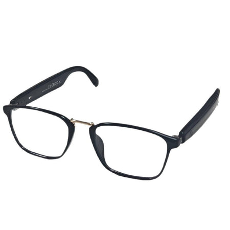 GS02 AI Smart Bluetooth Glasses with UV Protection and Magnetic Charging in Black