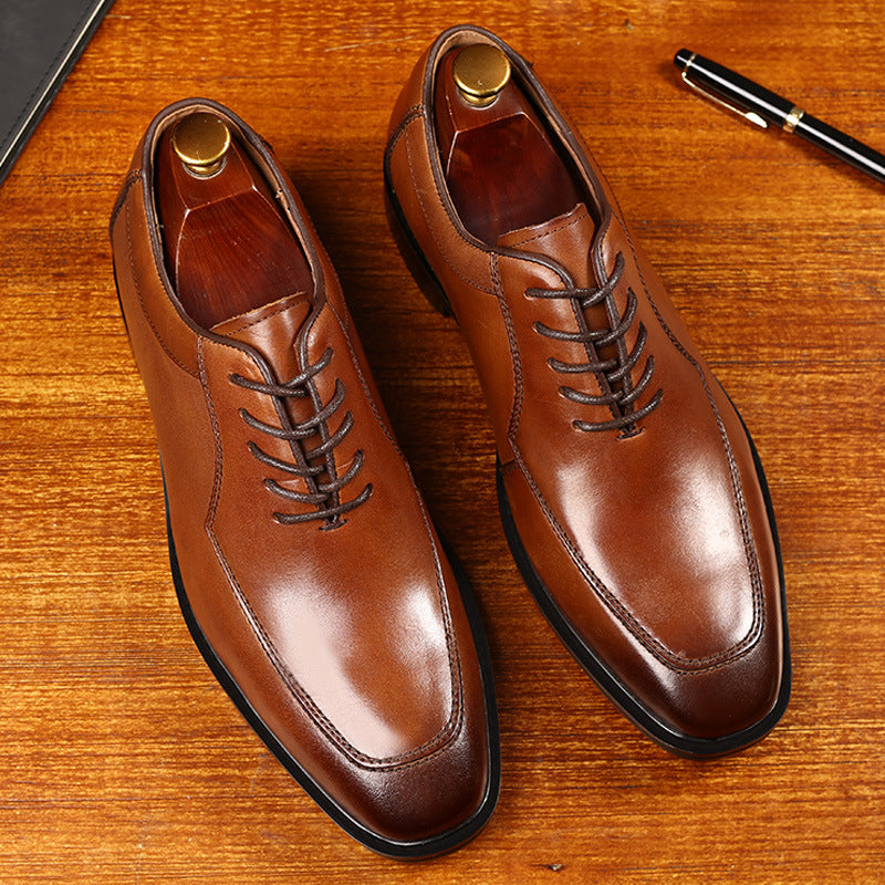 Men's Retro Brogue Oxford Shoes Classic Business Dress Shoes