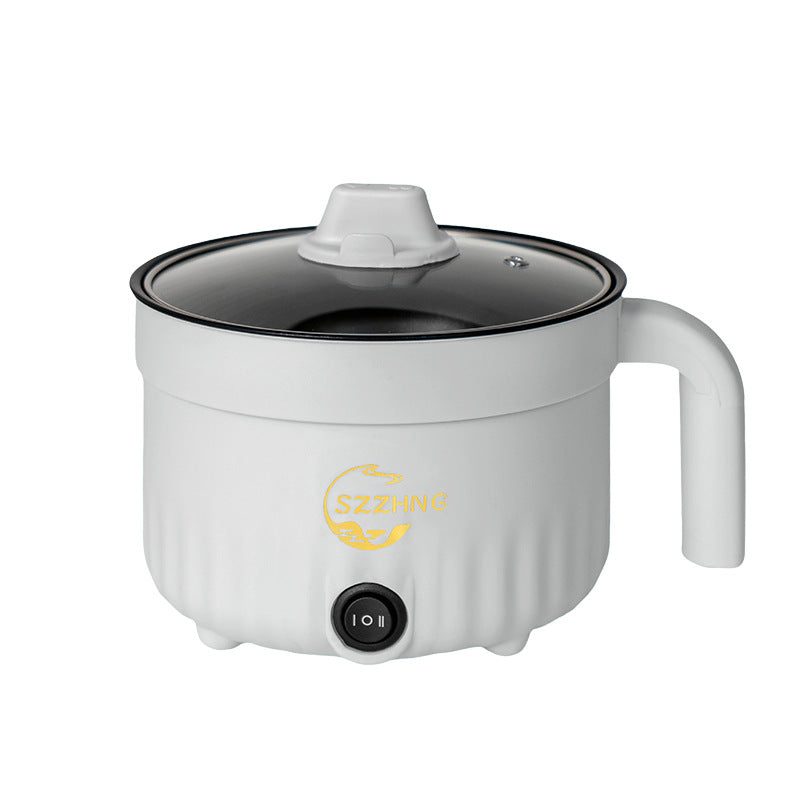 18cm white Multi-Functional Electric Wok and Hot Pot for Home Cooking