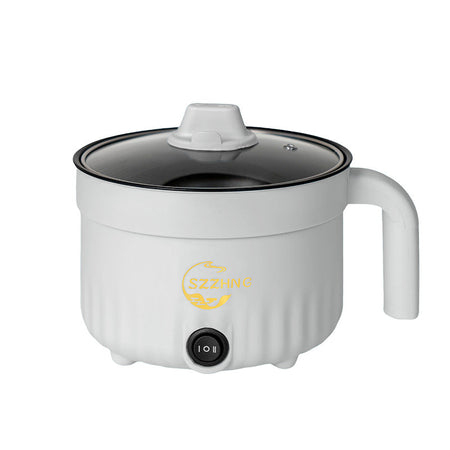 18cm white Multi-Functional Electric Wok and Hot Pot for Home Cooking