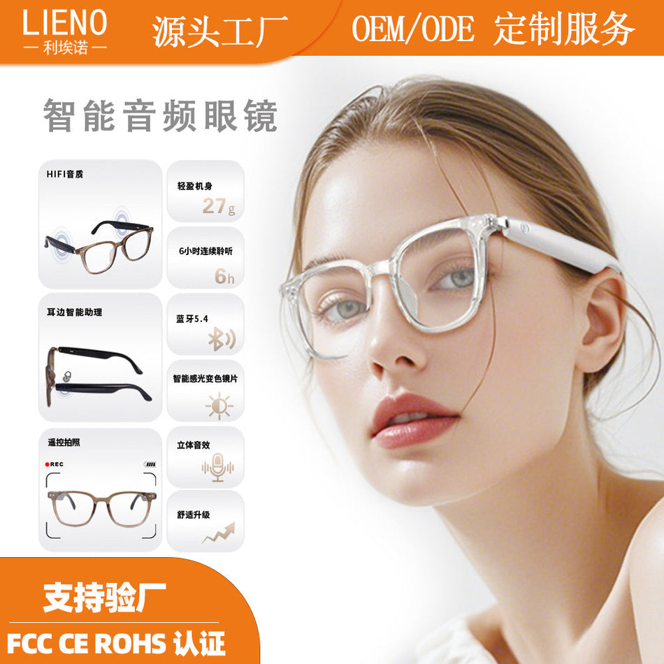 GS07 Smart Bluetooth Audio Glasses with UV Protection