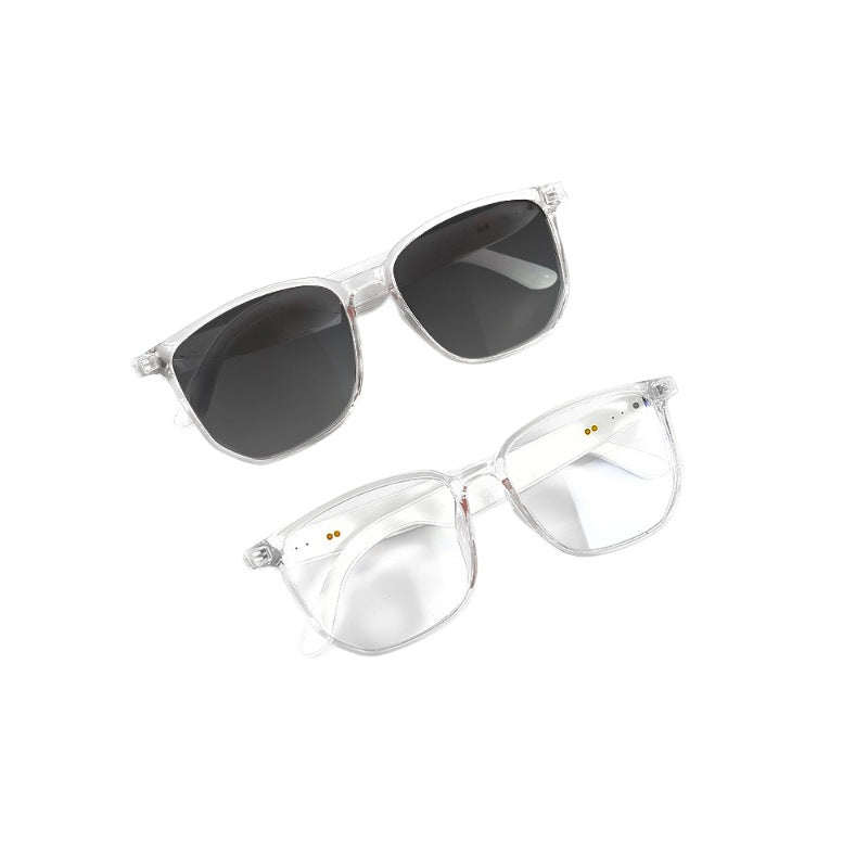 Smart Bluetooth Glasses with Polarized UV Blue Light Protection in White
