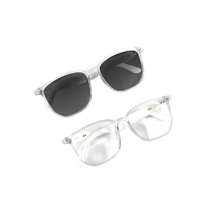 Smart Bluetooth Glasses with Polarized UV Blue Light Protection in White