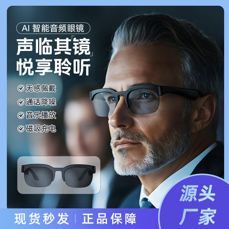 AI Smart Bluetooth 6.0 Glasses with Translation and Sports Audio