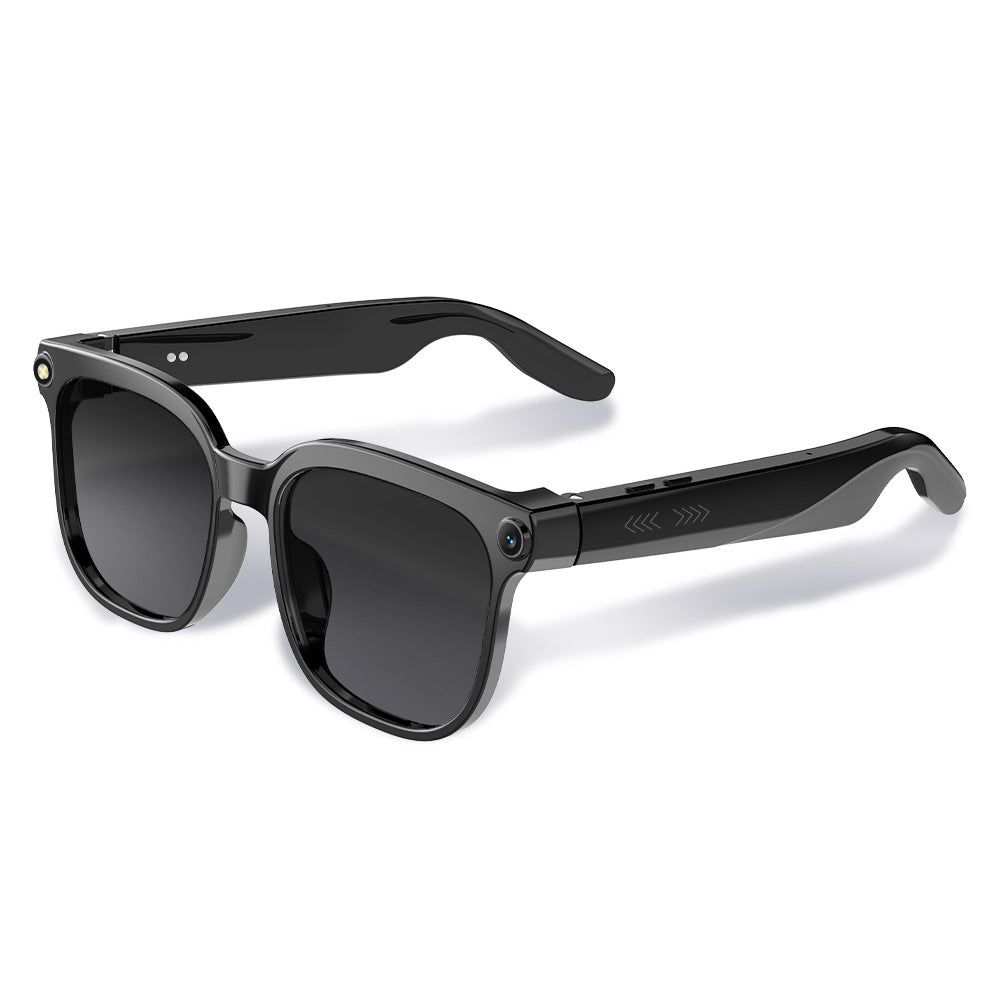 AI Smart Camera Glasses 8MP with Anti-Shake Translation Eyewear in Transparent