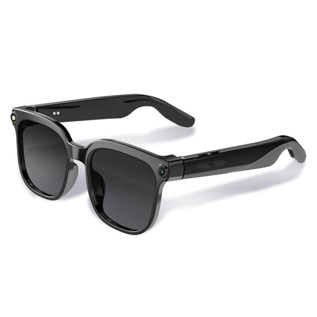 AI Smart Camera Glasses 8MP with Anti-Shake Translation Eyewear in Transparent