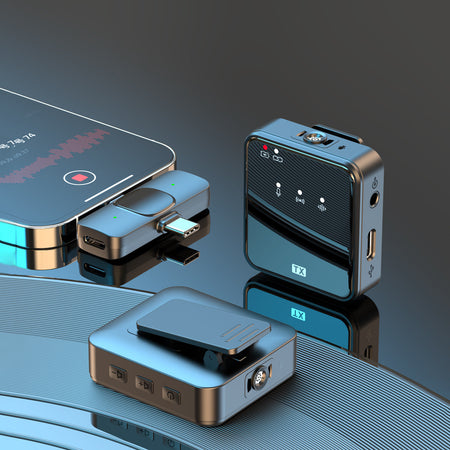 Wireless Lavalier Microphone with Noise Reduction for Live Streaming