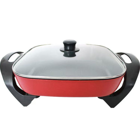 Red 6l Cross-Border Oil-Free Multi-Functional Electric Hot Pot for Home Use