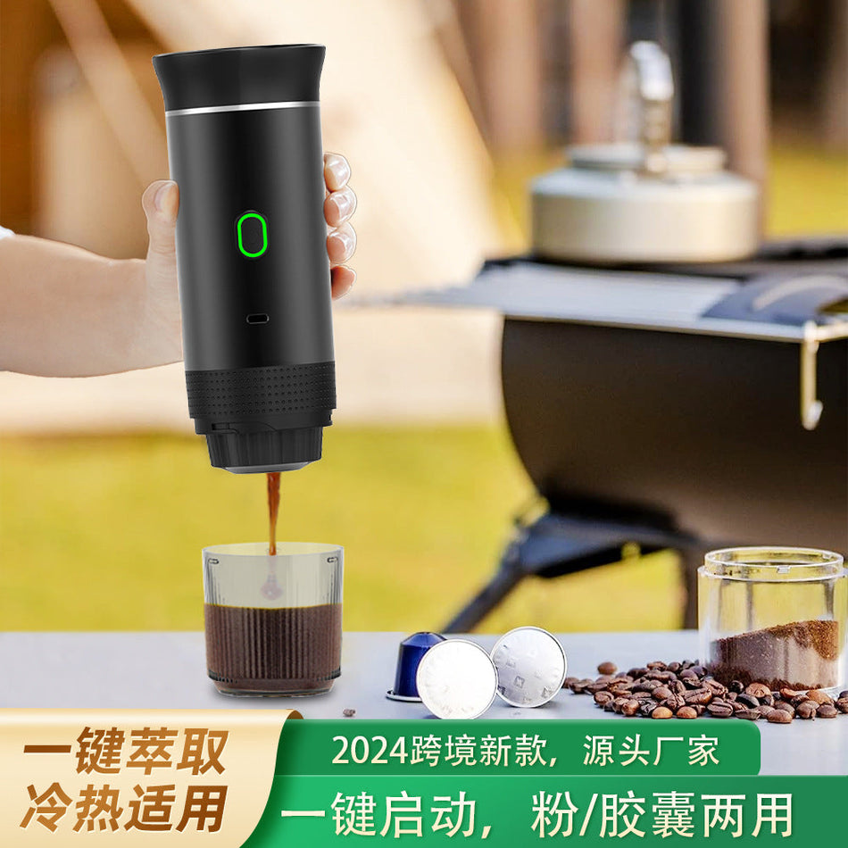 Portable Wireless Espresso Capsule Coffee Machine for Travel