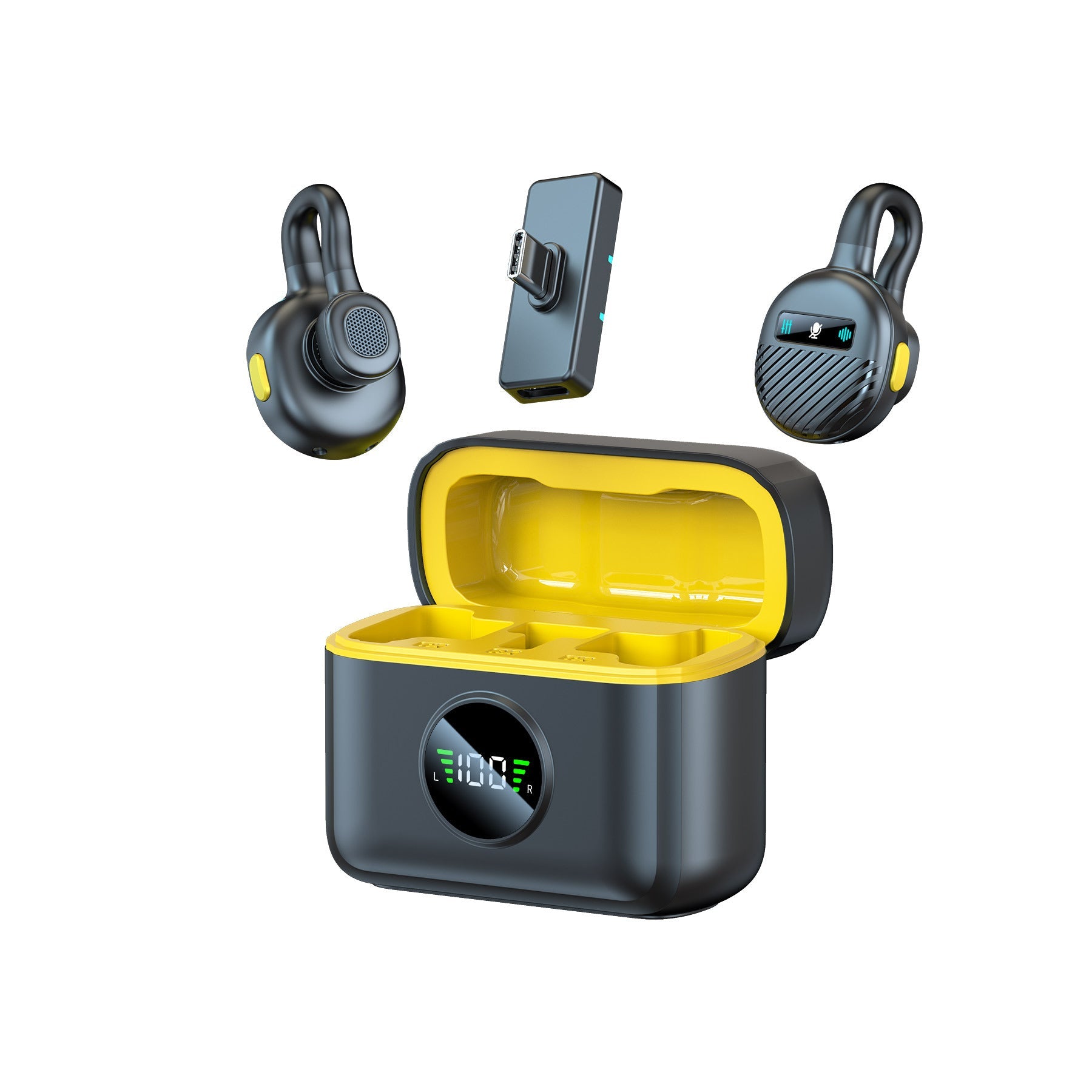 B28 Wireless Lavalier Microphone with Noise Reduction for Live Streaming