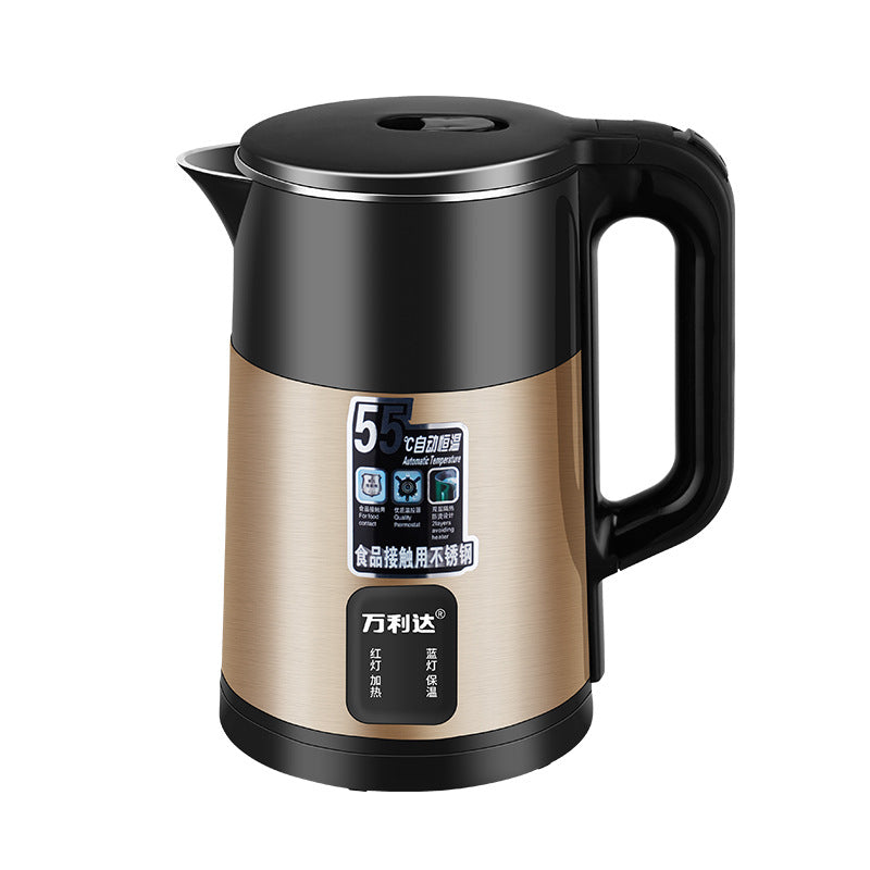 2.5l double Wanlida Color Steel Double-Layer Electric Kettle Large Capacity Fast Boiling with Auto Shut-Off
