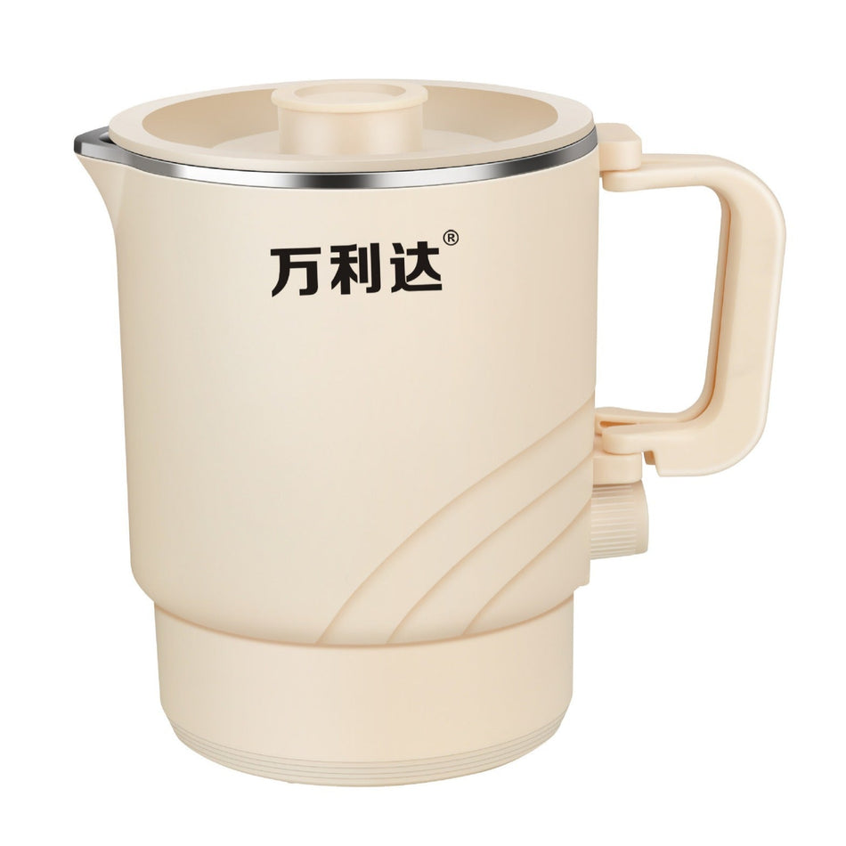 316 seamless Compact Folding 304 Stainless Steel Electric Kettle for Travel and Home Use